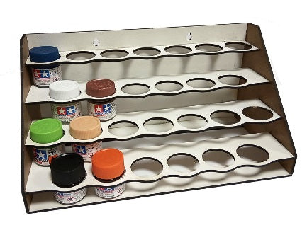 LMG paint rack module 300×150 mm, Ø35 mm, HDF 3 mm (WOH-1211)