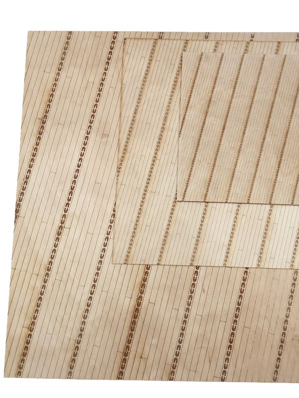 LMG Essex class aircraft carrier deck — 1/72 / plywood (MA-20)