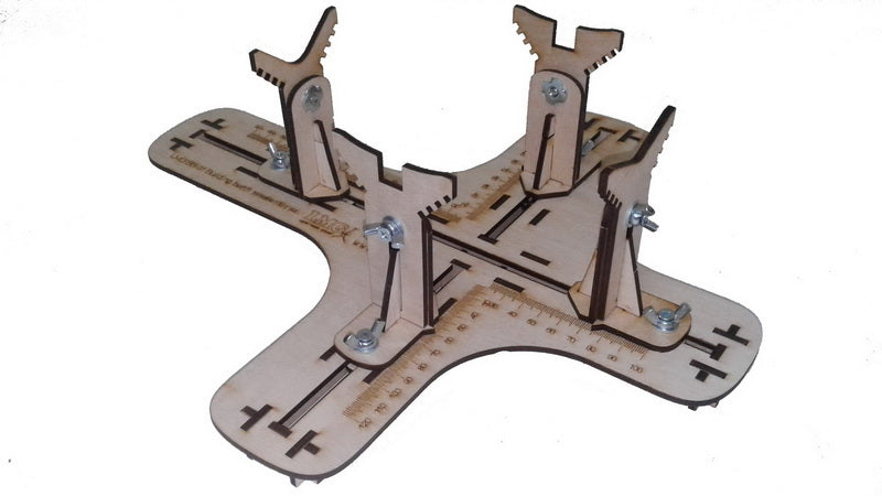 LMG Airplane building jig — 1/144–1/32 / with clamps BB-27 + BB-38 (BB-01)