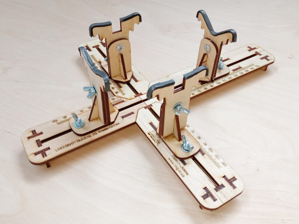 LMG Airplane building jig — 1/144–1/32 / without clamps (BB-44)