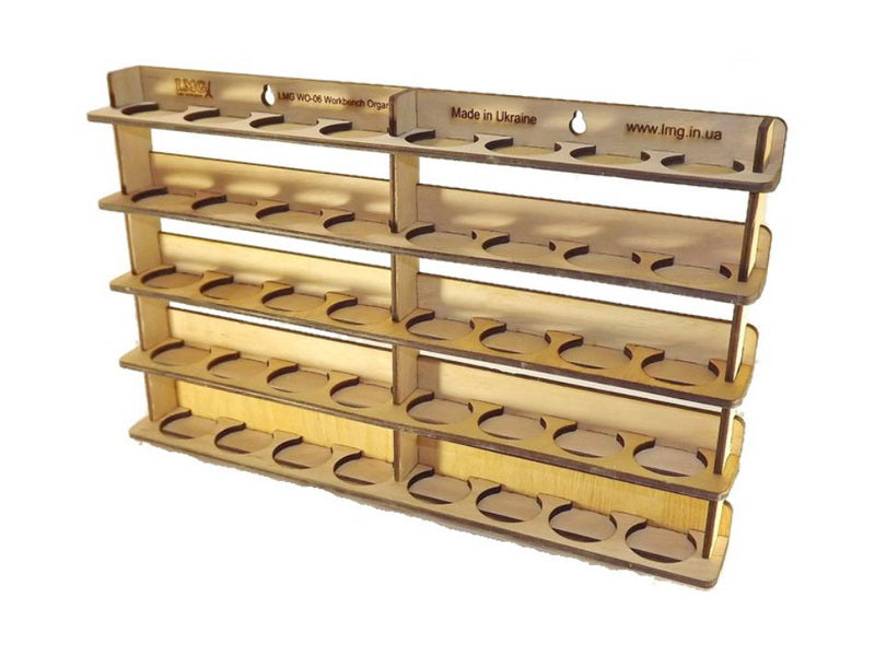 LMG Wall-mounted paint module — Ø35 mm · 40 pots (WO-06)