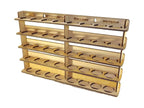 LMG Wall-mounted paint module — Ø35 mm · 40 pots (WO-06)