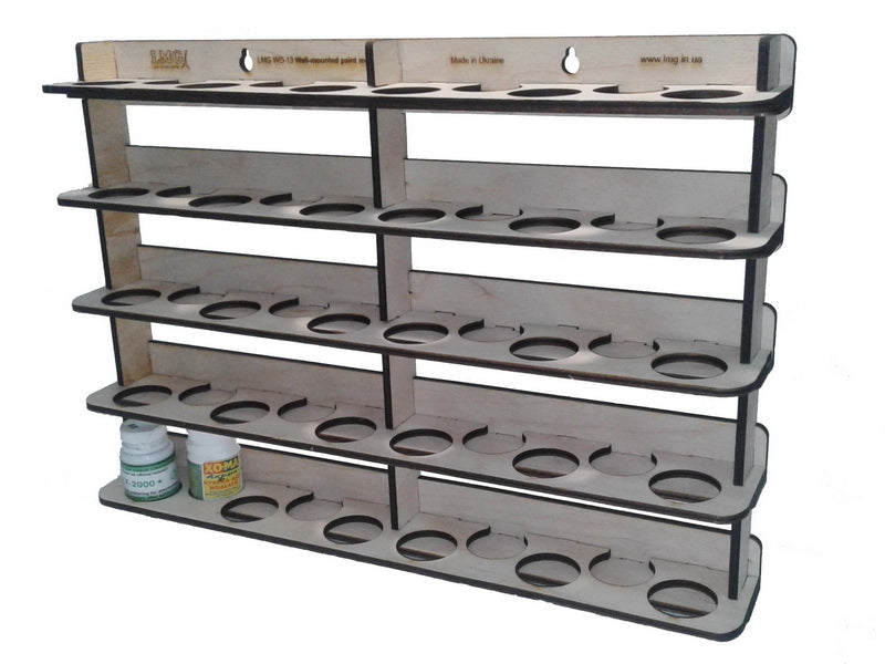 LMG Wall-mounted paint module — Ø30 mm · 50 pots (WO-13)