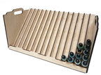 LMG Large desk paint stand 460×310 mm — Ø25 mm · 180 pots (WO-24)