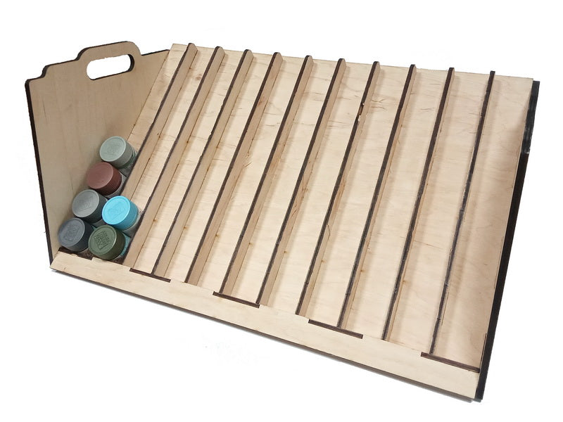 LMG Large desk paint stand 460×310 mm — Ø30 mm · 130 pots (WO-25)