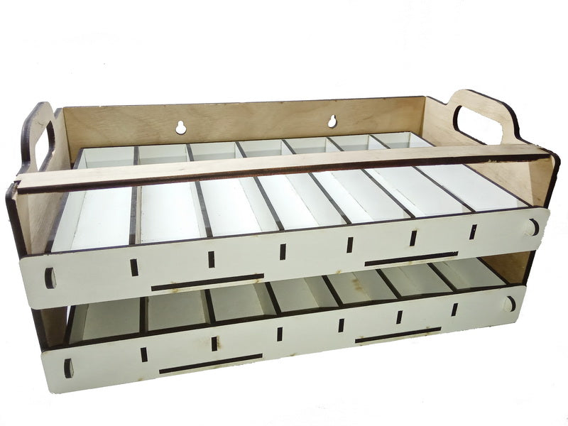 LMG Paint stand with sliding modules — Ø30–36 mm · double (WO-27)