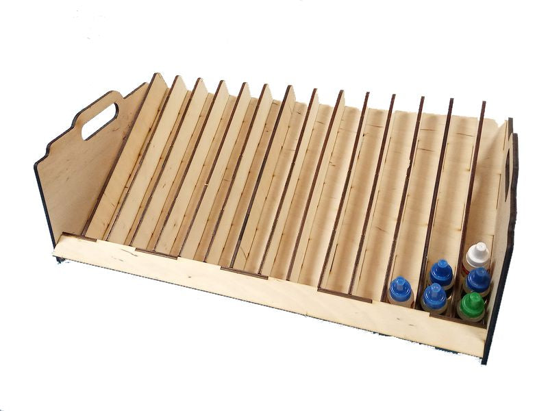 LMG Large desk paint stand 460×310 mm — Ø25 mm · 135 pots (WO-36)