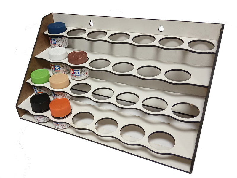 LMG paint rack module 300×150 mm, Ø35 mm, HDF 3 mm (WOH-1211)