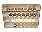 LMG paint rack module 300×150 mm, Ø30 mm, MDF 3 mm (WOM-1210)