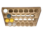 LMG paint rack module 300×150 mm, Ø35 mm, MDF 3 mm (WOM-1211)