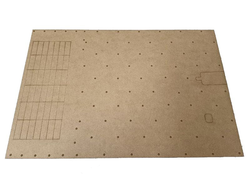 LMG Nimitz class carrier deck with jet blast deflector — 1/72 / MDF (MA-62)