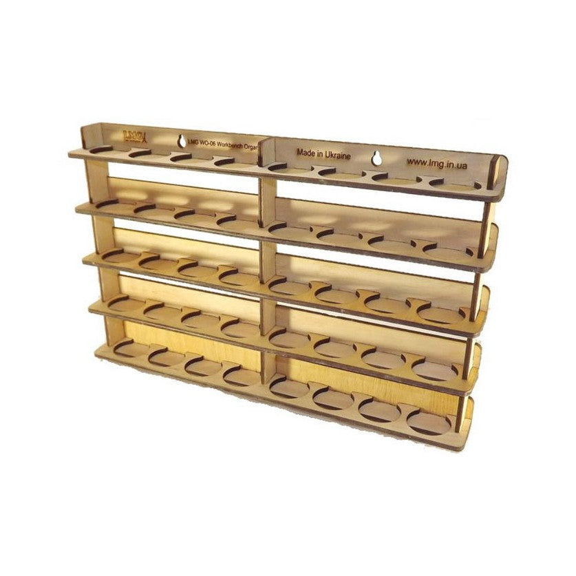 LMG Wall-mounted paint module — Ø35 mm · 40 pots (WO-06)