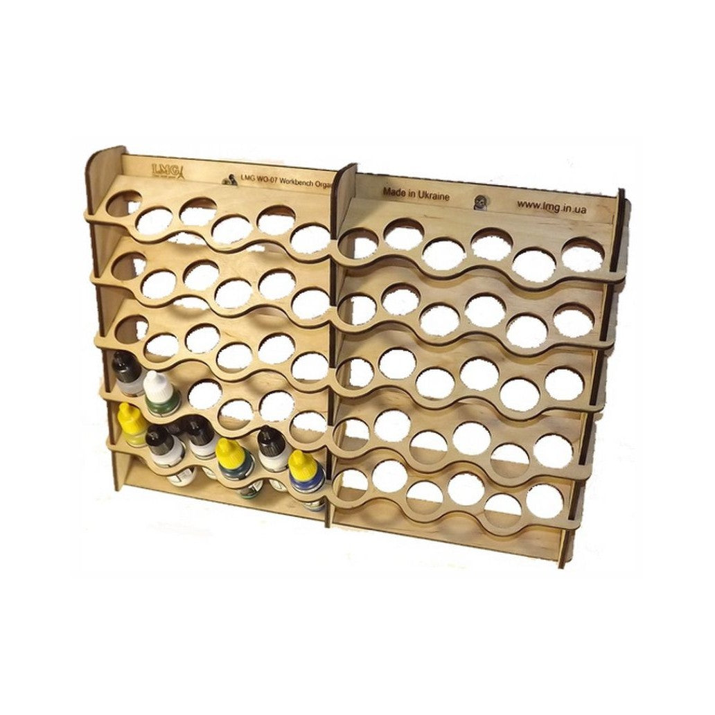 LMG Wall-mounted paint module — Ø25 mm · 60 pots (WO-07)