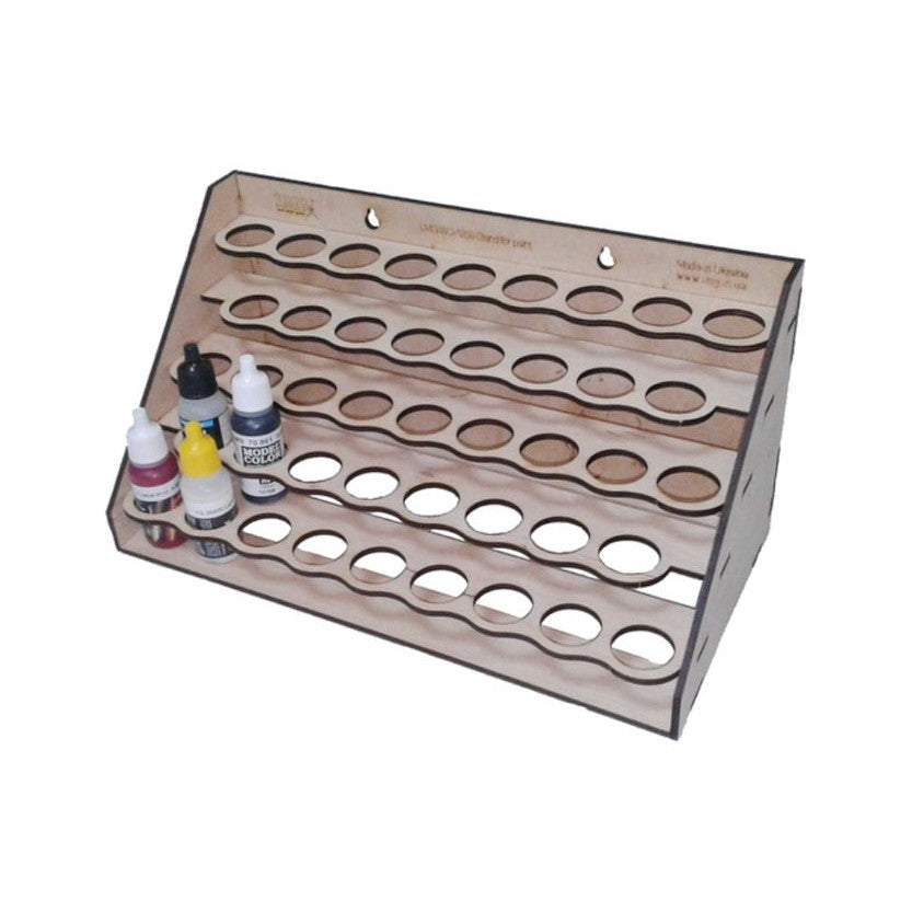 LMG paint rack module 300×150 mm, Ø25 mm, Plywood 4 mm (WO-1209)