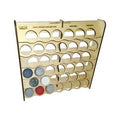 LMG Wall paint rack module (modular workplace) — Ø35 mm · 39 pots / Plywood 4 mm (WO-1223)
