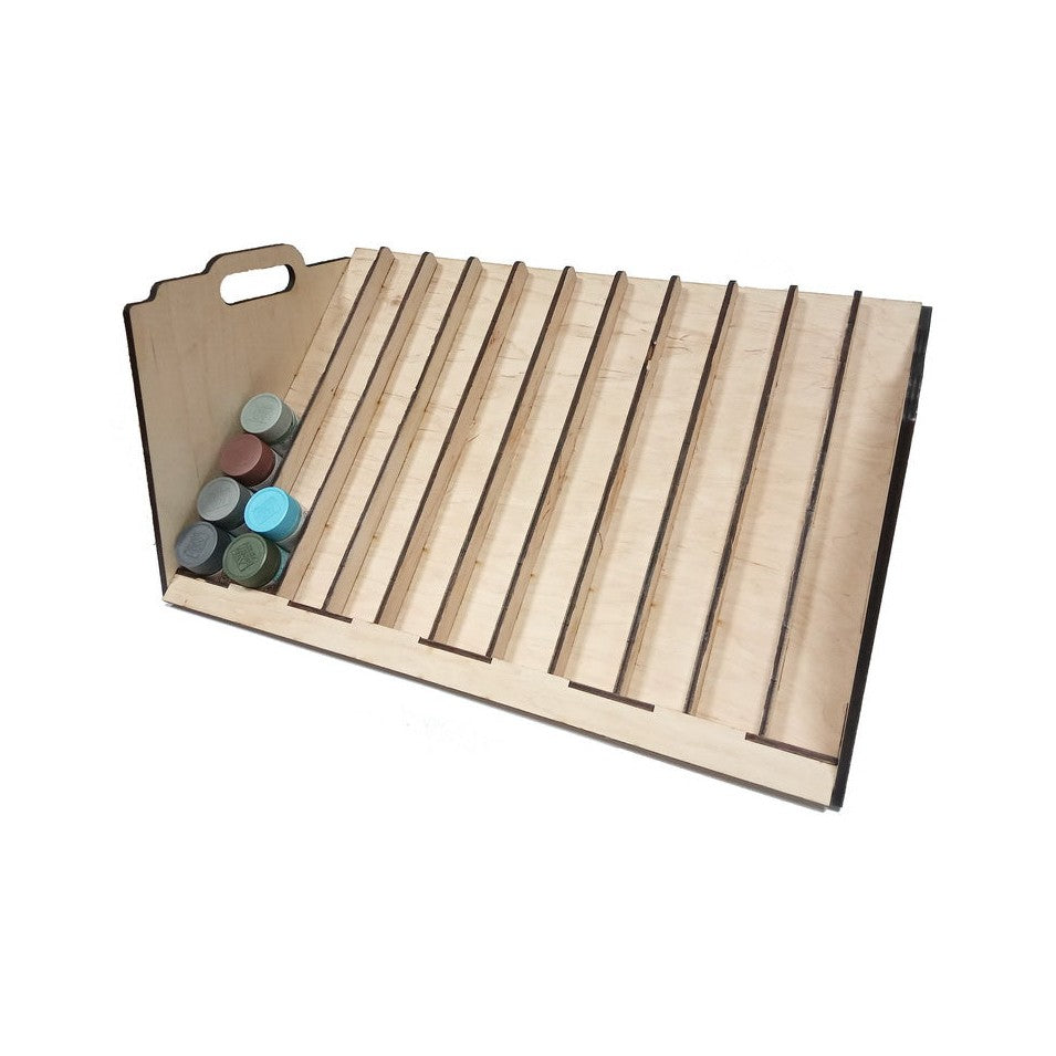 LMG Large desk paint stand 460×310 mm — Ø30 mm · 130 pots (WO-25)