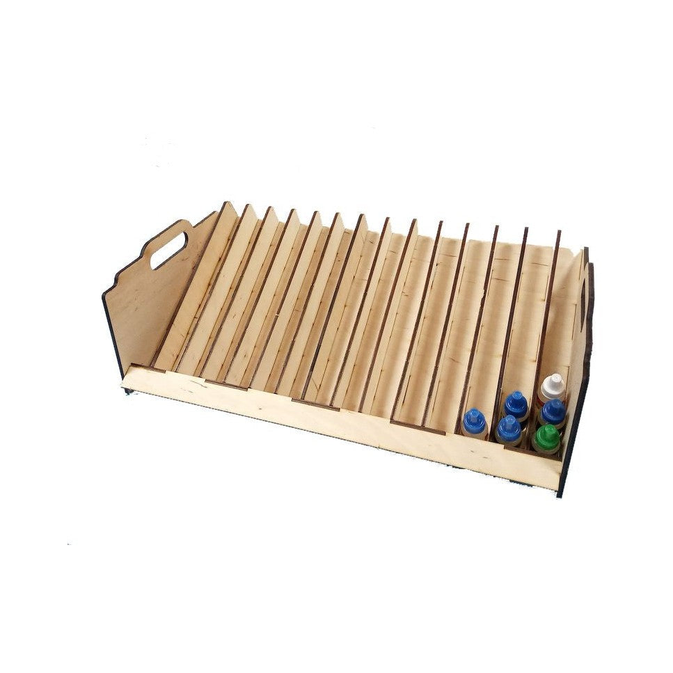 LMG Large desk paint stand 460×310 mm — Ø25 mm · 135 pots (WO-36)